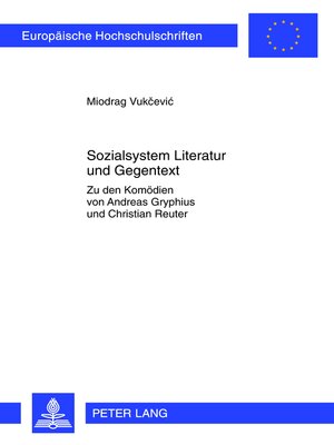 cover image of Sozialsystem Literatur und Gegentext